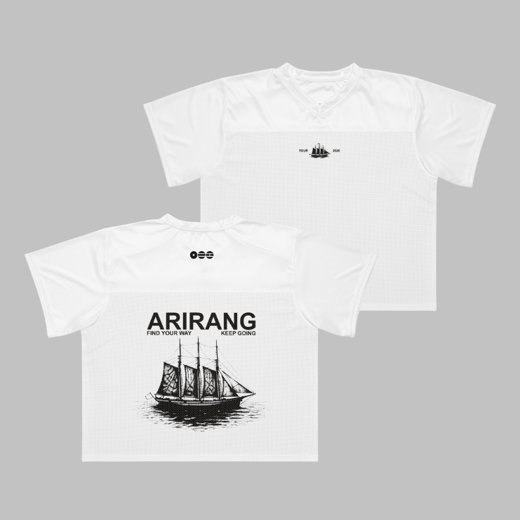 ARIRANG Boxy football jersey