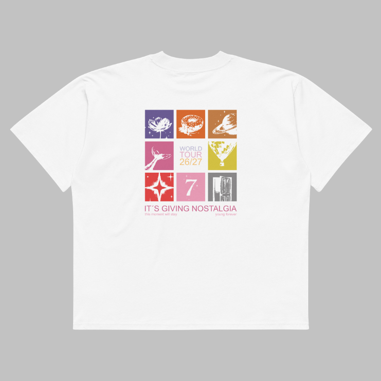 World Tour 26/27 | Unisex organic oversized high neck t-shirt