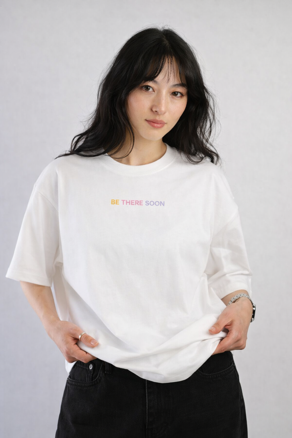 Be There Soon T-shirt Oversized — 'It's Giving Nostalgia'