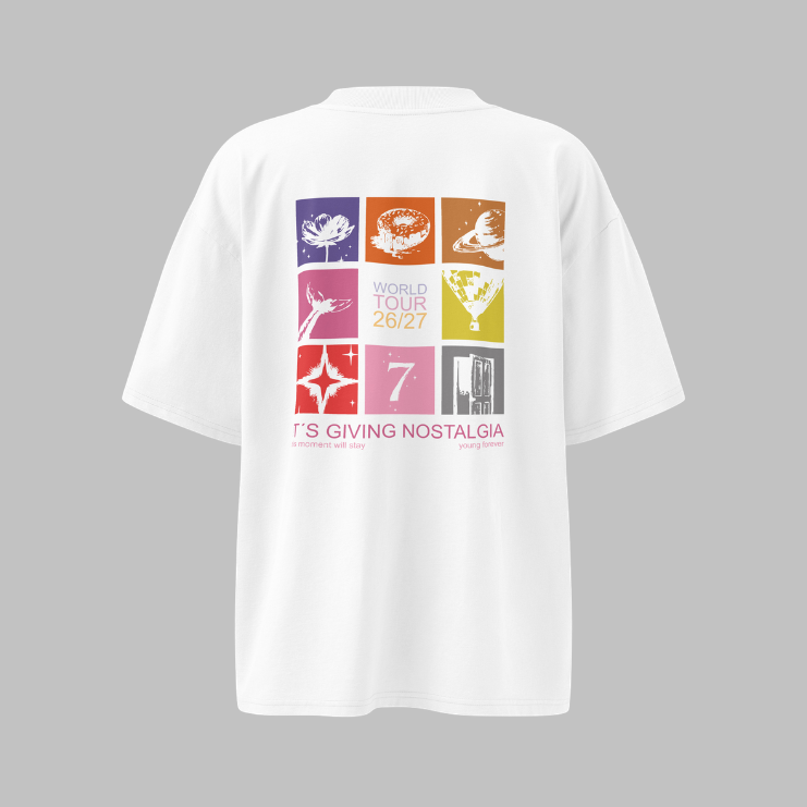 World Tour 26/27 | Unisex organic oversized high neck t-shirt