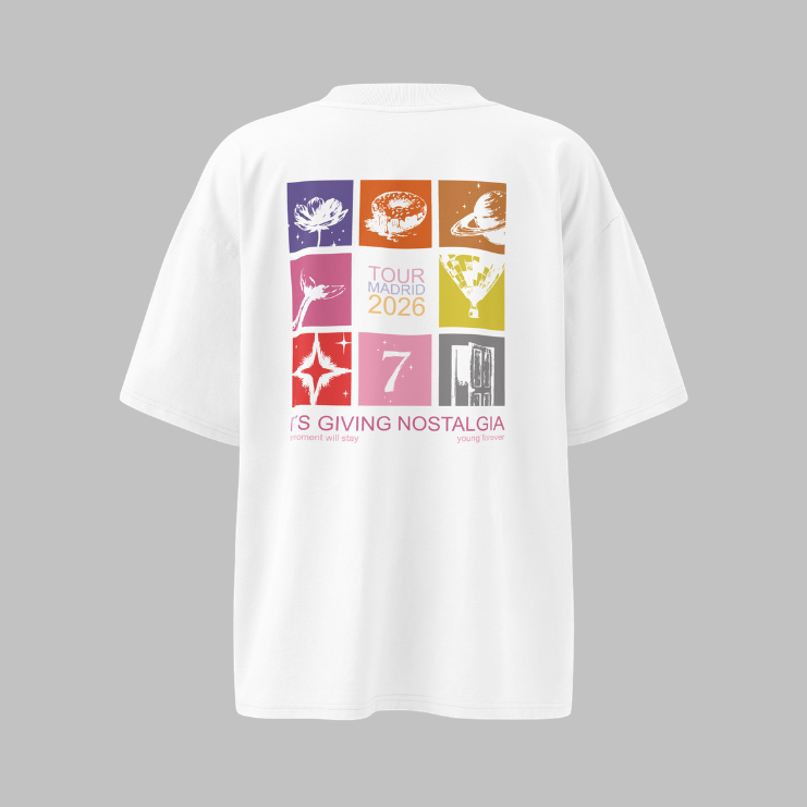 Tour Madrid 2026 | Unisex organic oversized high neck t-shirt