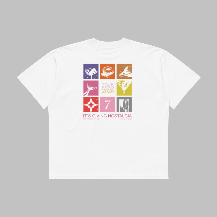 Tour Madrid 2026 | Unisex organic oversized high neck t-shirt