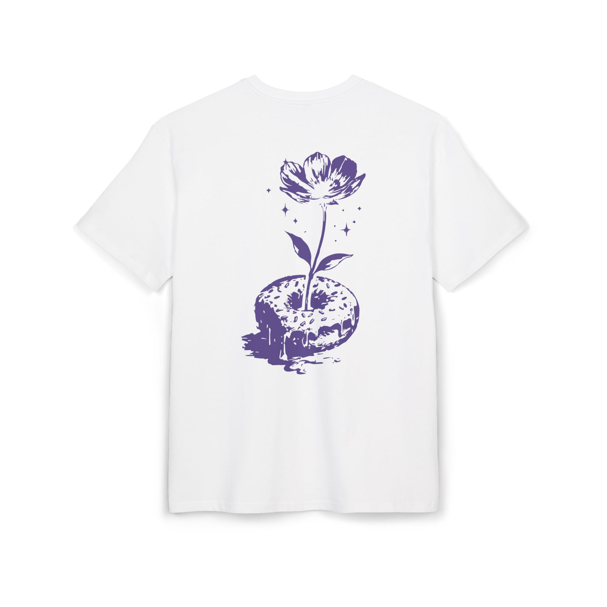 Donut Flower T-shirt — Floral Donut Graphic Oversized T-Shirt